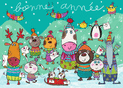Animaux joyeux pour une ann&eacute;e 2026 magique